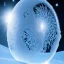 Placeholder: celestial, reflection, ice crystals, snow, icicles