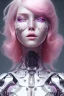 Placeholder: cyborg, pink hair,seven , perfekt eye, real, dream