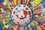 Placeholder: round pop art cloud by Takashi Murakami