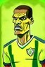 Placeholder: Rivaldo Brazilian football player cartoon 2d