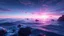 Placeholder: oceanscape that looks futuristic with futuristic lighting, realistic rendering