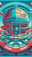 Placeholder: A poster designed by Future Masters depicting the art of intelligent architecture of an imaginative civilized planet, capturing the unique characteristics of the intelligent architecture of the civilized planet, while focusing on the intricate details of the intelligent architecture of the civilized planet, evoking a sense of wonder and otherworldliness. The poster is designed in a realistic art style that combines bold geometric shapes with intricate patterns. The perfect blend of realism and f