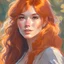 Placeholder: portrait Anime irish woman cute-fine-face, caramel color hair, pretty face, realistic shaded Perfect face, fine details. realistic shaded lighting by Ilya Kuvshinov Giuseppe Dangelico Pino and Michael Garmash and Rob Rey, IAMAG premiere, WLOP matte print, cute freckles, masterpiece