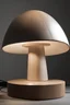 Placeholder: table lamp philips inspired by mushroom , aesthetic modern style design , wood material , plastic material ,futuristic design,.minimalist , vintage,industrial design