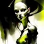 Placeholder: monochrmatic pretty girl Leonor Fini Alex Maleev Fiona Staples