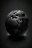 Placeholder: Gray globe, black background