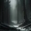 Placeholder: a forest scene, cold, windy, snowy, ruthless forest, scary, cinematic scene