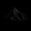 Placeholder: draw a black mountian with black background