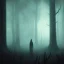 Placeholder: dark wood forest with a creepy cabin, ambient lighting, horror art, in the style of greg rutkowski,