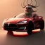 Placeholder: Santa driving his red Tesla convertible car, character design by cory loftis, fenghua zhong, ryohei hase, ismail inceoglu and ruan jia. unreal engine 5, artistic lighting, highly detailed, photorealistic, fantasy