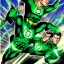 Placeholder: green lantern casting a shield construct, alex ross, comic style