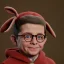 Placeholder: ralphie from christmas story painting