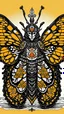 Placeholder: monarch butterfly with samurai armor by Kishimoto