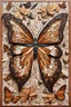 Placeholder: very beautiful butterfly wood mosaic