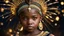 Placeholder: little very young Zulu girl, beautiful, peaceful, gentle, confident, calm, wise, happy, facing camera, head and shoulders, traditional Zulu costume, perfect eyes, exquisite composition, night scene, fireflies, stars, beautiful intricate insanely detailed octane render, 8k artistic photography, photorealistic concept art, soft natural volumetric cinematic perfect light, chiaroscuro, award-winning photograph, masterpiece, Raphael, Caravaggio, Bouguereau, Alma-Tadema