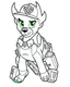 Placeholder: outline art for Paw Patrol coloring page, full body (((((white background))))), only use an outline., real style, line art, white color, clean line art, white background, Sketch style