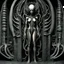 Placeholder: HR Giger, known for his biomechanical and surreal artwork, often depicted intricate and disturbing sexual imagery in his creations. One of his most famous works featuring a biomechanical vagina is the artwork seen in the movie "Alien," where Giger's unique and disturbing aesthetic is prominently displayed. Giger's depiction of the biomechanical vagina is a combination of organic and mechanical elements, creating a surreal and unsettling image of female genitalia. The intricate details and dark,