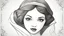 Placeholder: Snow White image easy sketch
