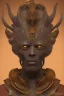 Placeholder: shiny black male African Egyptian alien, cracks in the voodoo head, wicked, eyes, crown, Elephant, 8k, finely detailed, photo realistic, tiger turquoise skull head gold dragon space alien snow skeleton gold hornytoad silver crown silver eyes playing drums