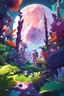 Placeholder: (((close midshot))), (((low poly art:2))), (astronaut), ultra detailed illustration of an environment on a dangerous:1.2 exotic planet with plants and wild (animals:1.5), (vast open world), astroneer inspired, highest quality, no lines, no outlines candid photography. by Lekrot