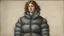 Placeholder: woman in puffer jacket by Andrea del sarto