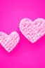 Placeholder: Heart shaped Candy with pink background
