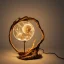 Placeholder: a gorgeous, stunning table lamp made of twisted, gnarled wood with illuminated globe of light hanging off one branch, muted color background, 8k resolution, high-quality, fine-detail, photorealistic, intricate, digital art, detailed matte, volumetric lighting, illustration, 3D octane render, brian froud, howard lyon, selina french, anna dittmann, annie stokes, lisa parker, greg rutowski, George Grie, Ben Goossens, Igor Morski