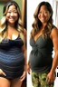 Placeholder: Gina Rodriguez at 75% transformation showcases a radiant presence with a three-month baby bump. Her physique combines idealized curves with the grace of impending motherhood.Body: Idealized Curves, Radiant Presence, Three-Month Baby Bump Facial Features: Refined, Magical Charm Hair: Blonde Waves Complexion: Maternal Radiance Measurements: Enchanting Transformation Outfit: Adapted Maternity Wear