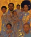 Placeholder: royal African American young family by Gustav Klimt