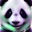 Placeholder: A panda furry with mint fur color that can use ice rainbow superpowers