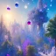 Placeholder: blu and violet landsacape with multicolored crystals falling from the sky, full of details, smooth, bright sunshine，soft light atmosphere, light effect，vaporwave colorful, concept art, smooth, extremely sharp detail, finely tuned detail, ultra high definition, 8 k, unreal engine 5, ultra sharp focus white hairs