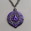 Placeholder: dungeons & dragons; pendant; necklace; purple