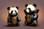 Placeholder: steampunk panda in moutai whiskeychinadesign