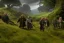 Placeholder: Hobbits in the shire, beautiful scenic landscape, lord of the rings, higly-detailed symmetric faces, wide angle, super highly detailed, professional digital painting, artstation, concept art, smooth, sharp focus, no blur, no dof, extreme illustration, unreal engine 5, photorealism, hd quality, 8 k resolution, cinema 4 d, 3 d, beautiful, cinematic, art by artgerm and greg rutkowski and alphonse mucha and loish and wlop