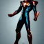 Placeholder: Cosmic super hero, , black costume,4k image, full body men