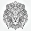 Placeholder: Lion, front face view, minimal lines, cartoon, mandala, white back ground color, real style, realistic, minimalistic, minimal black line art, line art, crisp line art, unique coloring sheet, outlined, outline, crisp, crisp line edges, illustration, thin lines, crisp clear lines, line art, clean line art, unique, 8k, amazing, masterpiece, no colors, no dark color, no black color, avoid thick black, minimalistic line edges, pure white back ground, image character full fit to page,