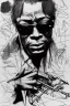 Placeholder: Miles Davis portrait, 8k resolution, r_drawings_rene, scribble, scribble drawing, scribble art, deviantart, rdrawings25, instagram, line draw, scribble sketch