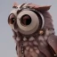 Placeholder: Steampunk Owl, tilt shift,miniature, extreme detail, Photorealism, macro lens 100mm, cinema4d, HDR, 8k, unreal engine 5