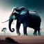 Placeholder: xenomorph elephant hybrid, photorealism, movie screen capture, horror, sci-fi, retrofuturism,