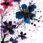 Placeholder: haiku Ink Samurai splatter blossoms
