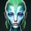 Placeholder: Wearing make up avatar in pandora green skin