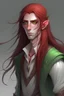 Placeholder: pale mon elf red long hair male
