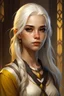 Placeholder: Kalashtar d&d young teenager female white hair