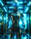 Placeholder: Length image full body photography Faced image Ultra-detailed benevolent cyborg in a spaceship, with anthropomorphic cybernetic Dragon elements on metal armor, neon lights reflections, reflection mapping, intricate design and details, dramatic lighting, Cinematic lighting, Volumetric lighting, Epic composition, Photorealism, Bokeh blur, Very high detail, Sony Alpha α7iv, ISO1900, Character design, Unreal Engine, Octane render, HDR, Subsurface scattering