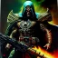 Placeholder: portrait oil on canvas, Death Dealer ,comic book cover, mystical colors,insanely detailed,realistic,intrincate detail, 16k resolution, masterpiece,Frank Frazetta,Alex Horley, Simon Bisley,Oscar chichoni