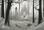 Placeholder: clearing, grave yard, forest,overgrown, post-apocalyptic, comic book,