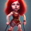 Placeholder: Full body Red hair halfling girl