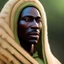 Placeholder: Yoruba MAN, Awolowo face, 1960s Nigeria, finely tuned detail, unreal engine 5, octane render, ultra-realistic face, green chile background