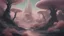 Placeholder: Amidst the vast emptiness of the cosmos, a foreboding esoteric space oasis emerges: an otherworldly garden of twisted alien flora and shimmering crystalline formations. This concept art, presented as a digital painting, showcases the eerie beauty of the scene, with rich hues and intricate details that draw the eye. The towering black trees are adorned with glowing orbs of unknown origin, while ethereal mist swirls around jagged rock formations coated in iridescent moss. The image captures a sens