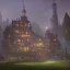 Placeholder: A magical town castle for warlocks and witches